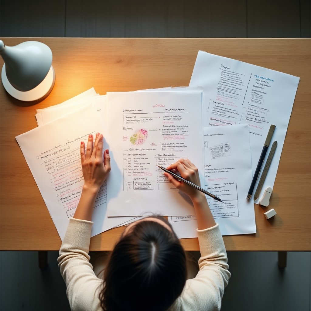 Structured notes from a reflection exercise